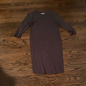 Motherhood Long Sleeve Purple Dress